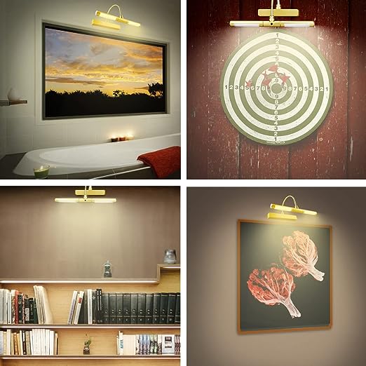 Gold Arched Picture Light