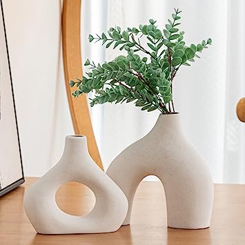 White Ceramic Vases