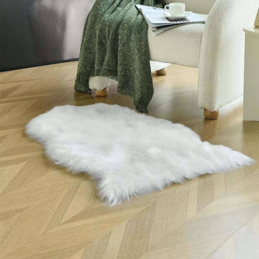 Fluffy Shag Sheepskin Rug