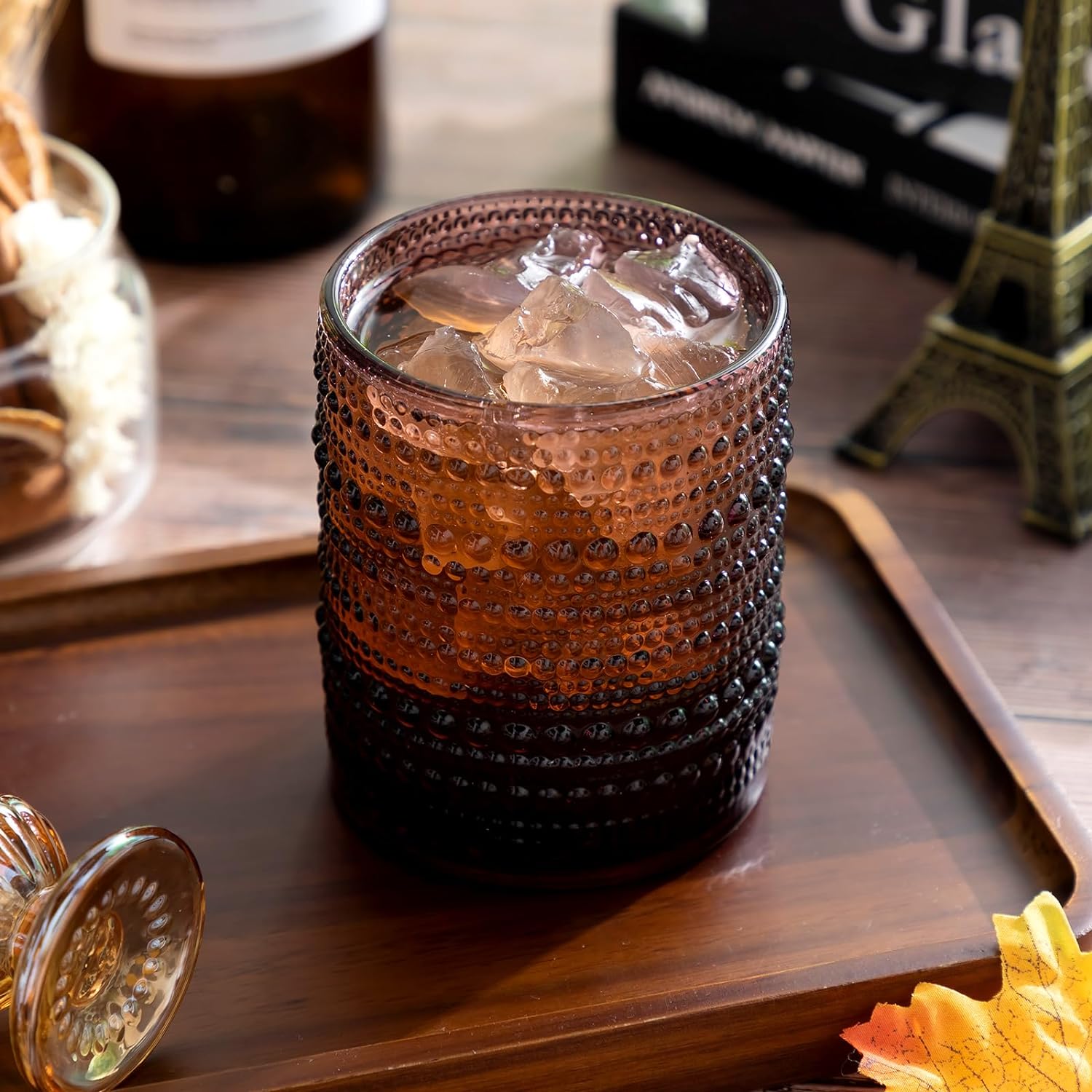 Vintage Beaded Glasses - 10oz.