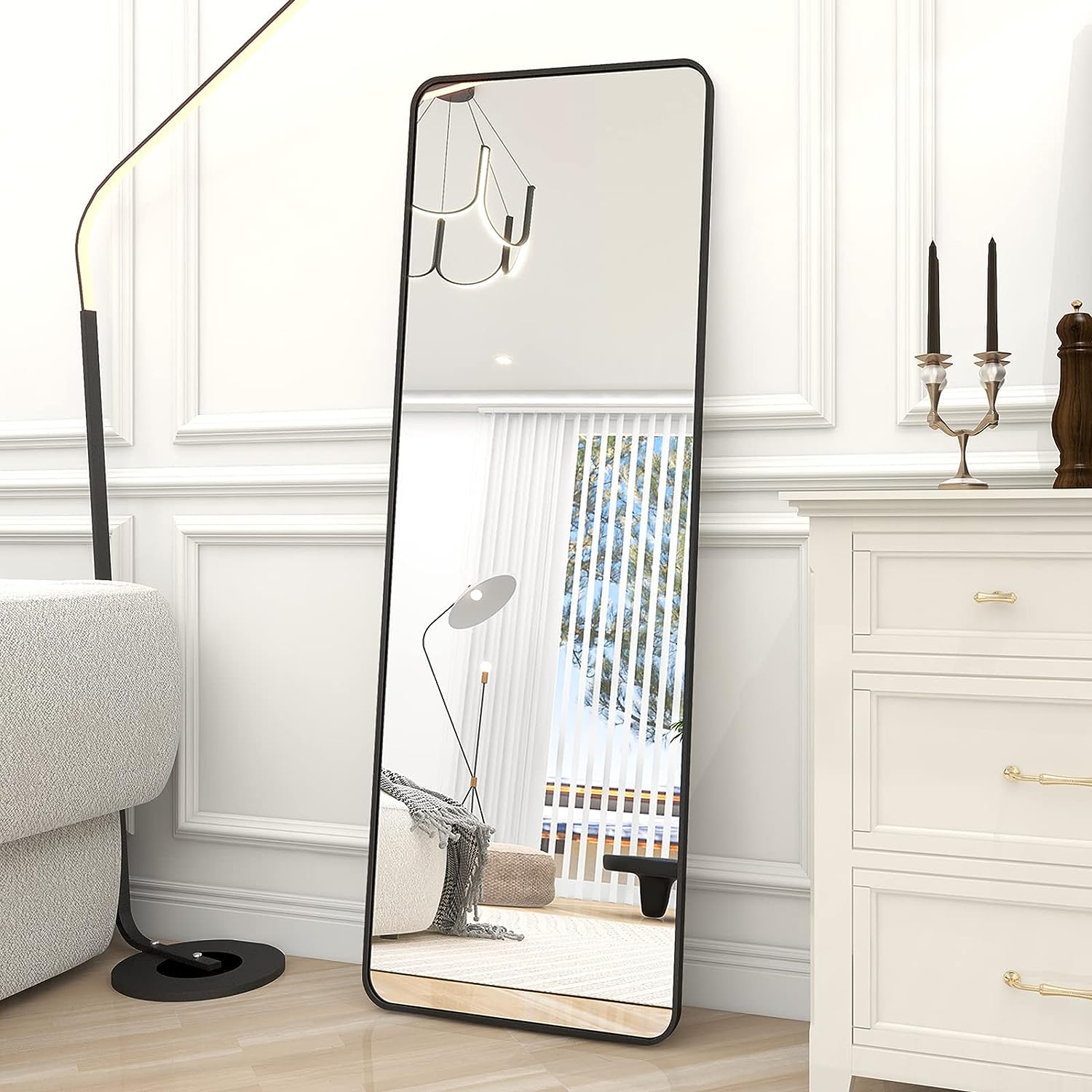 Full-Length Rounded Mirror