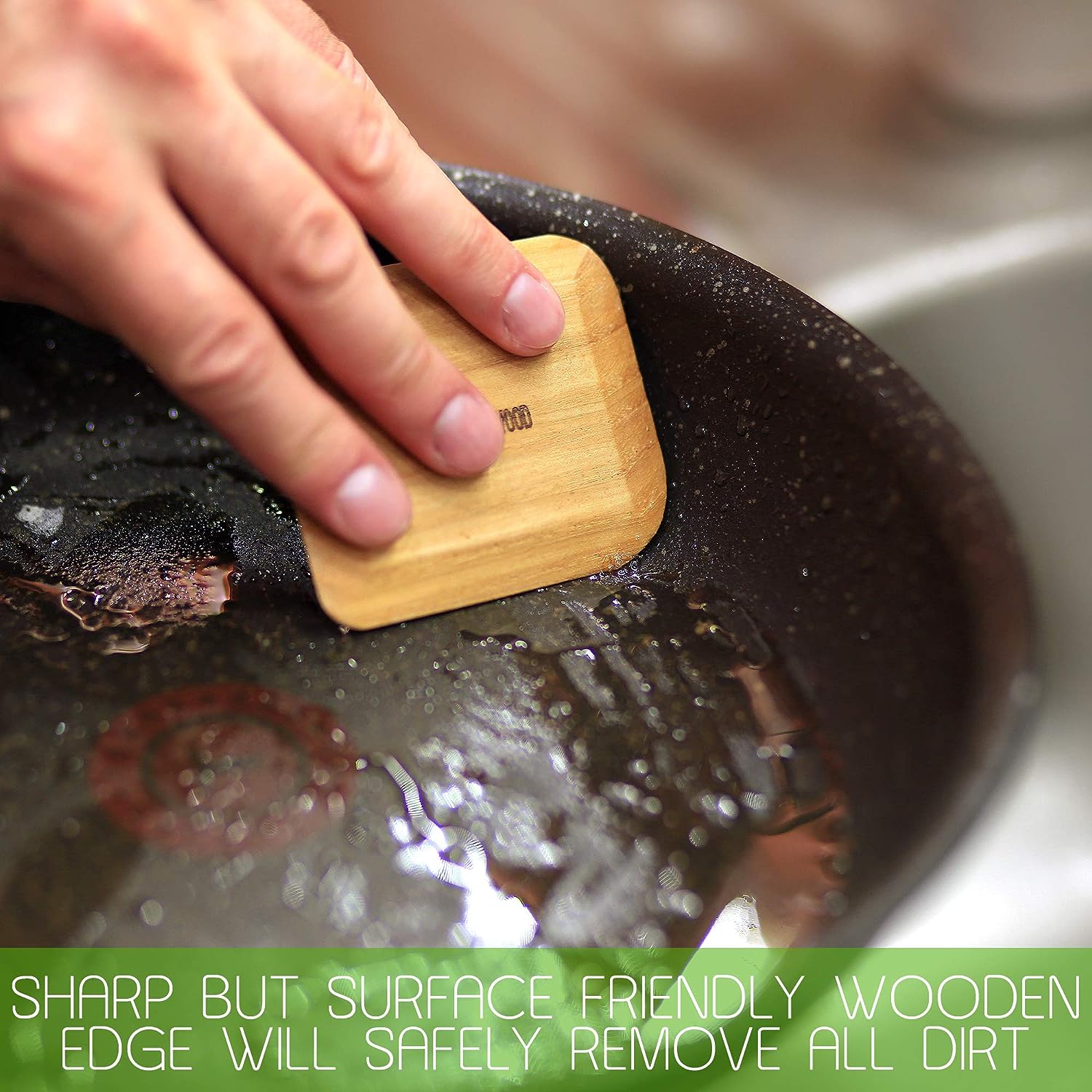 Pan & Bowl Wooden Scraper
