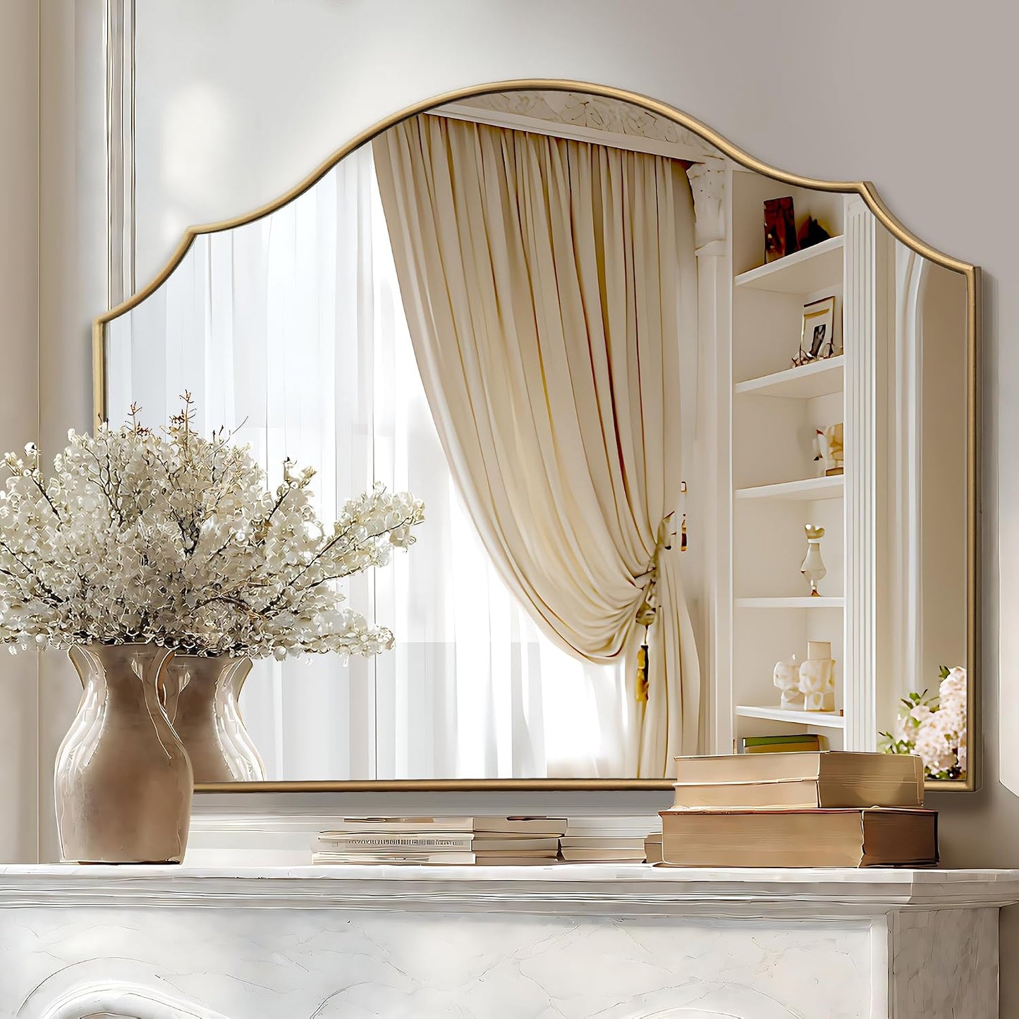 Scalloped Wall Mirror