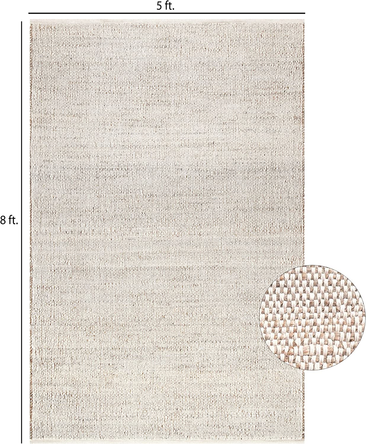 Handwoven Cotton Area Rug 6x9
