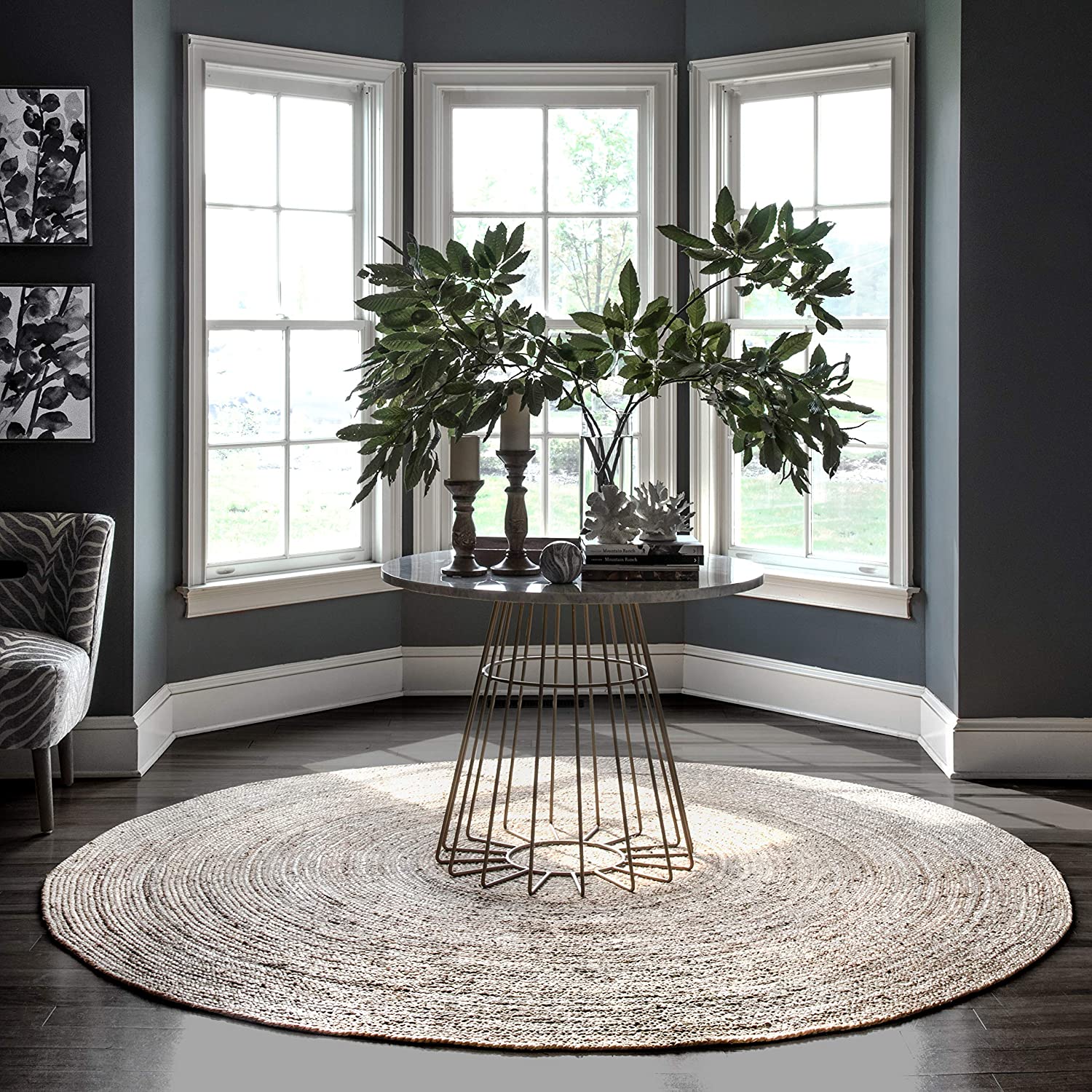 6ft Natural Jute Rug