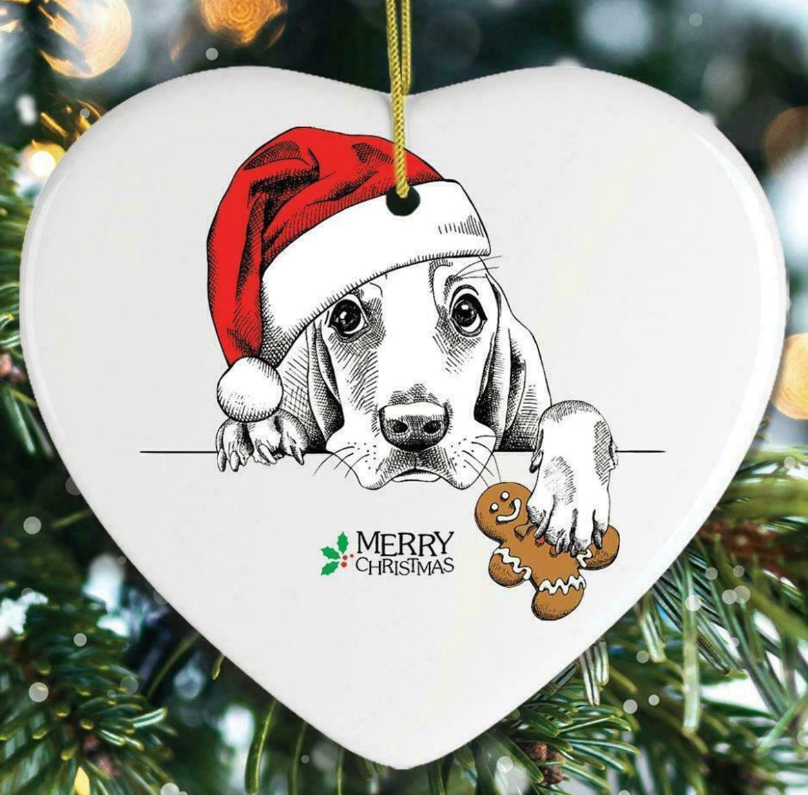 Christmas Dog Ornament