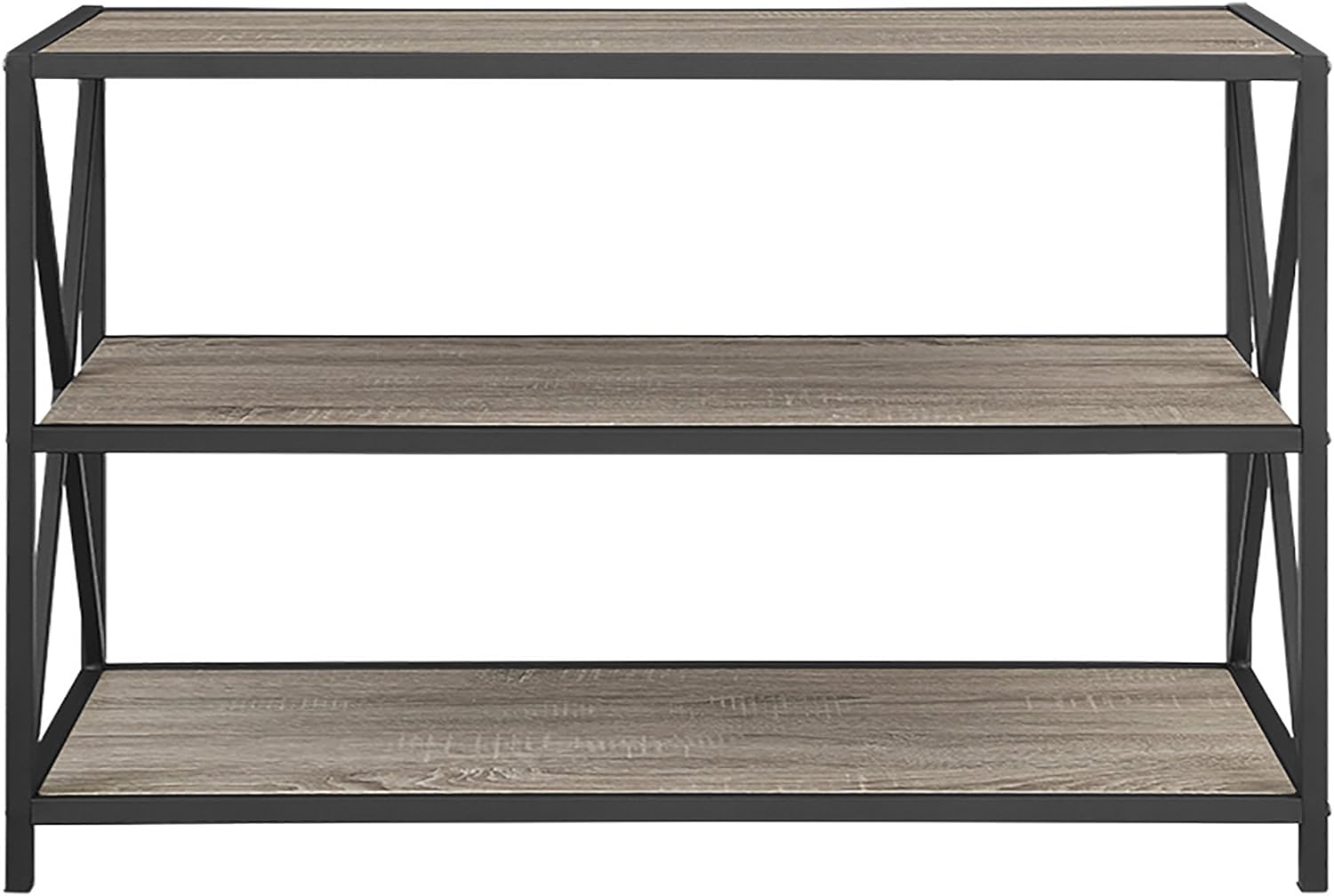 Tall Black/Brown Bookcase