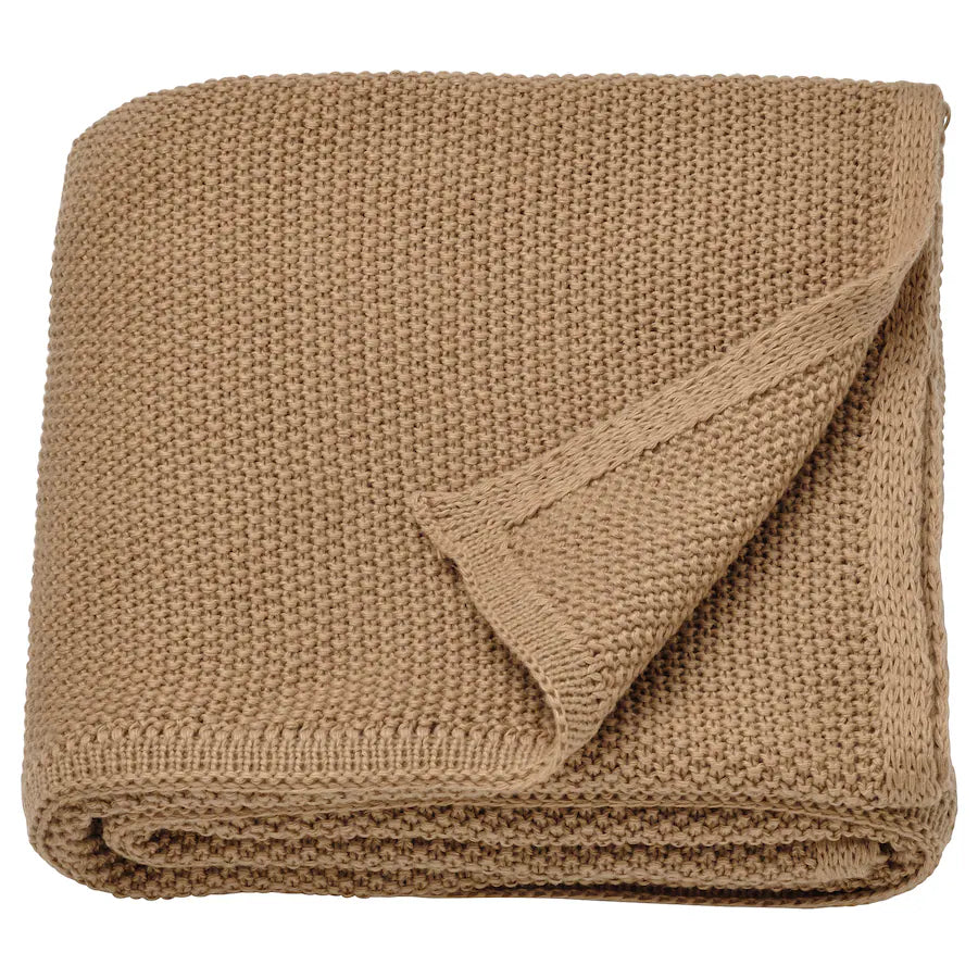 Dark Khaki Throw Blanket