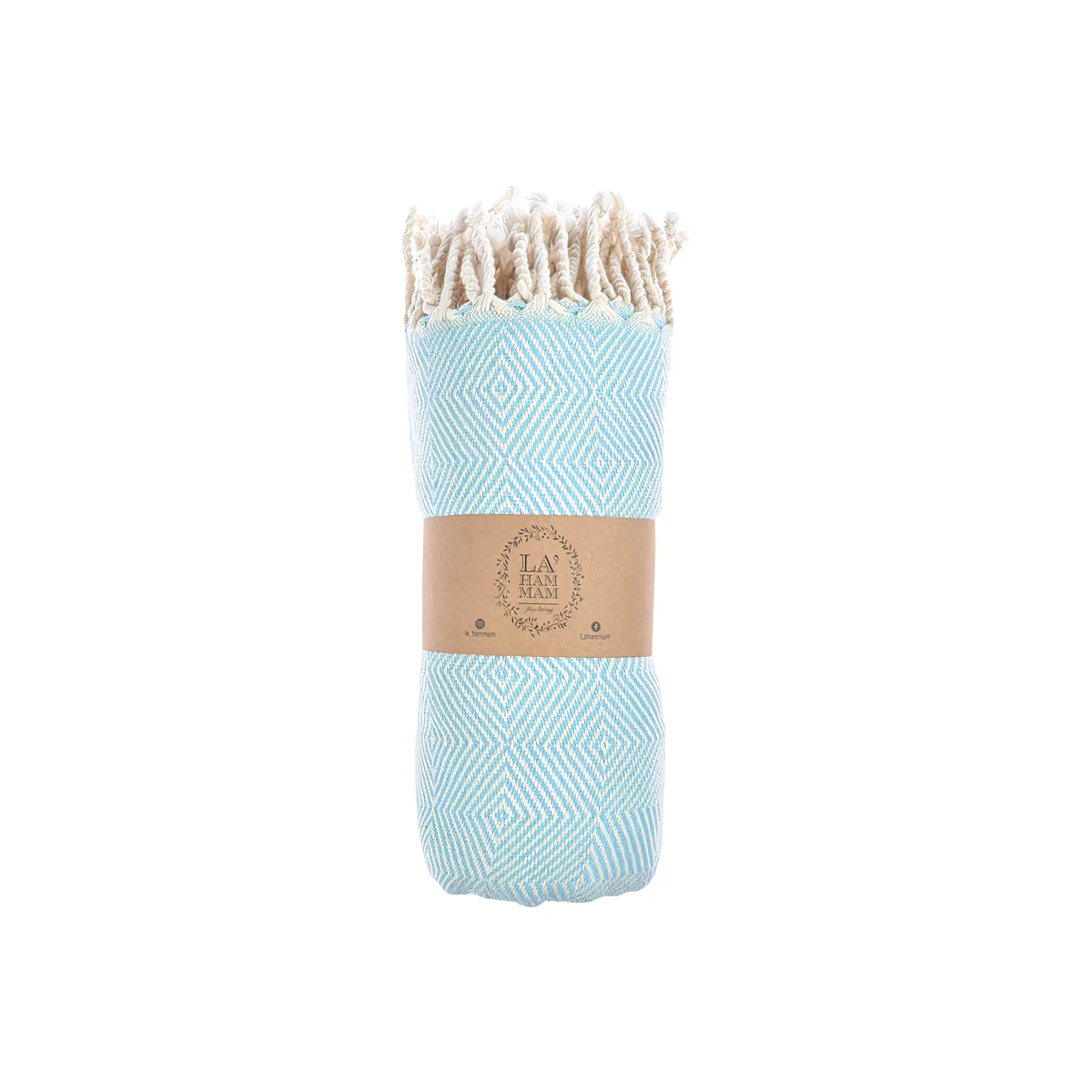 Turquoise Diamond Pattern Throws or Beach Blanket