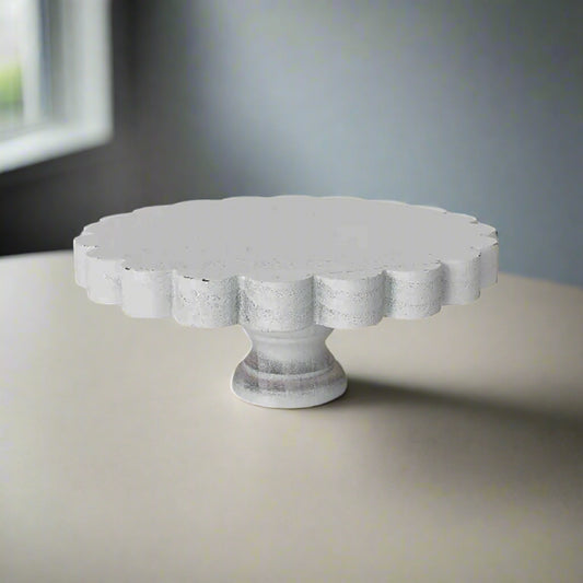 Scalloped Wood Stand/Riser