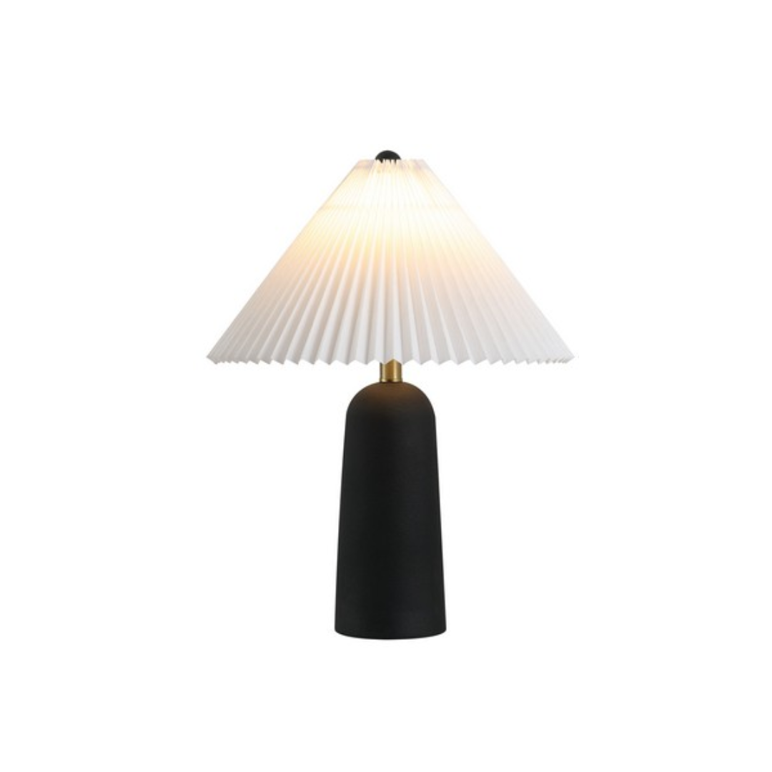 Modern Table Lamp with Retro Shade