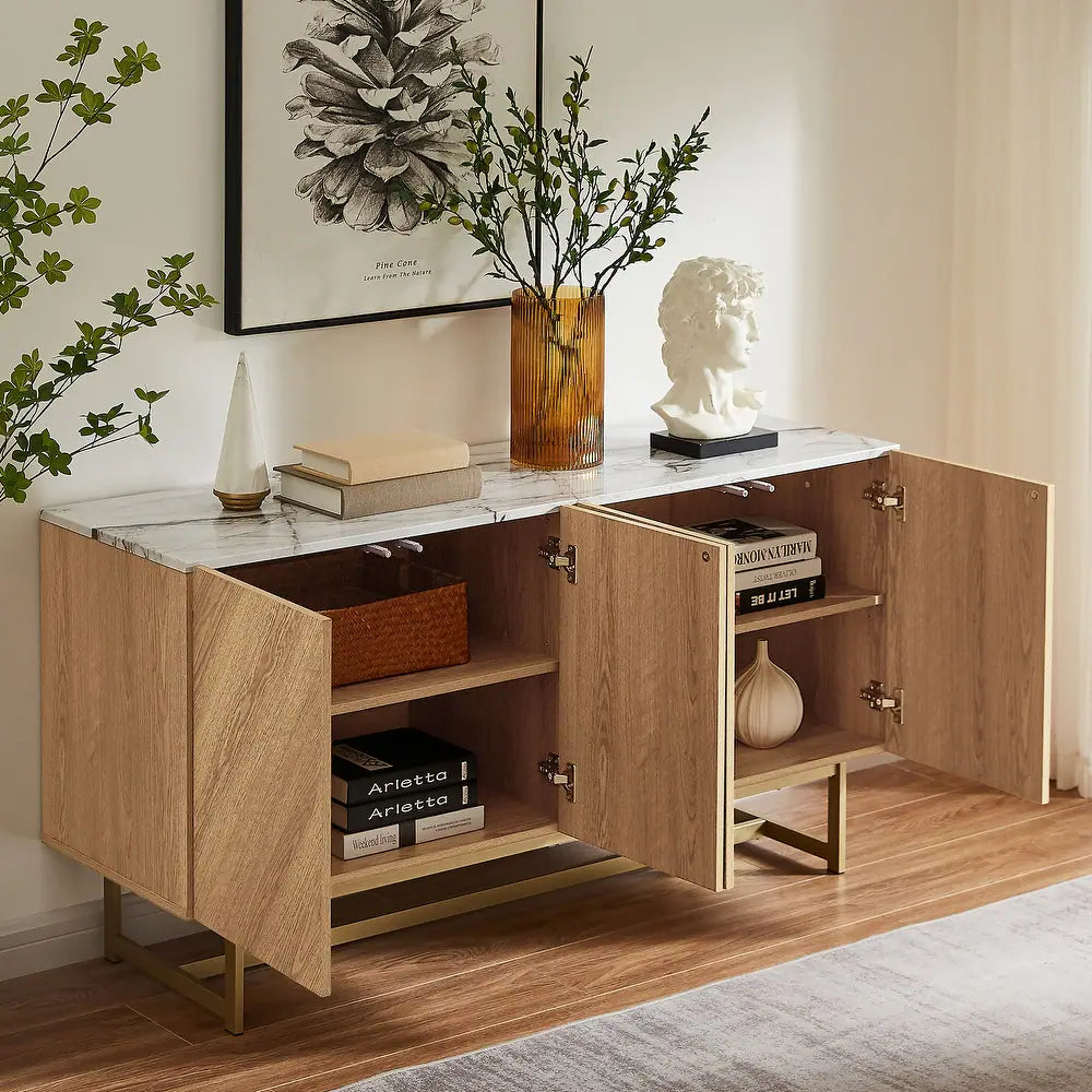 Modern Media Console Cabinet