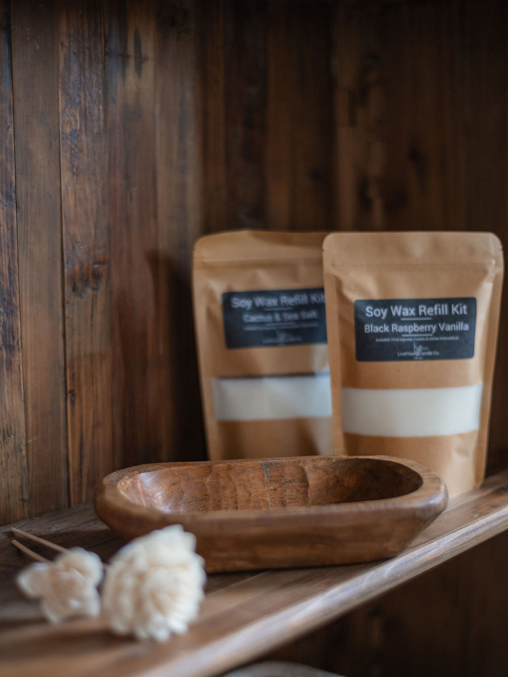 Candle Refill Kit 8oz - Black Raspberry & Vanilla