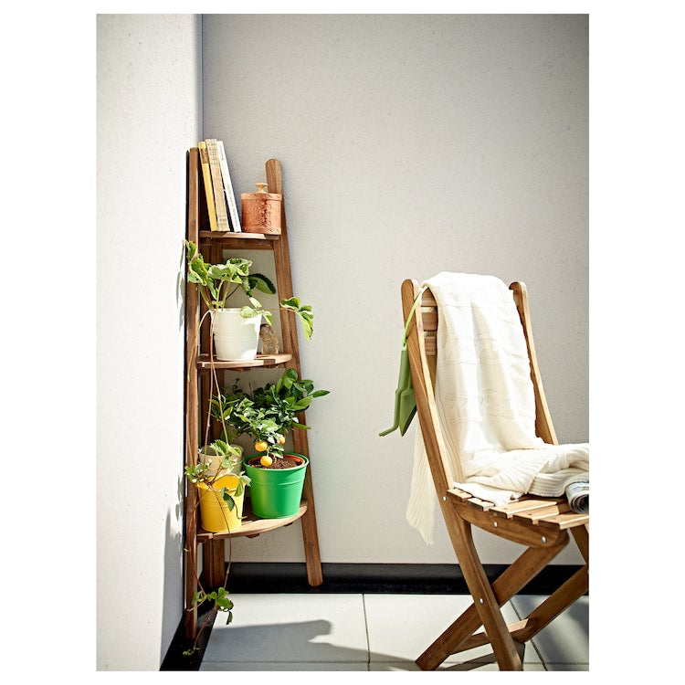 Light Brown Wooden Plant Stand