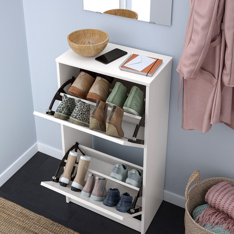 2 Compartment Shoe Cabinet