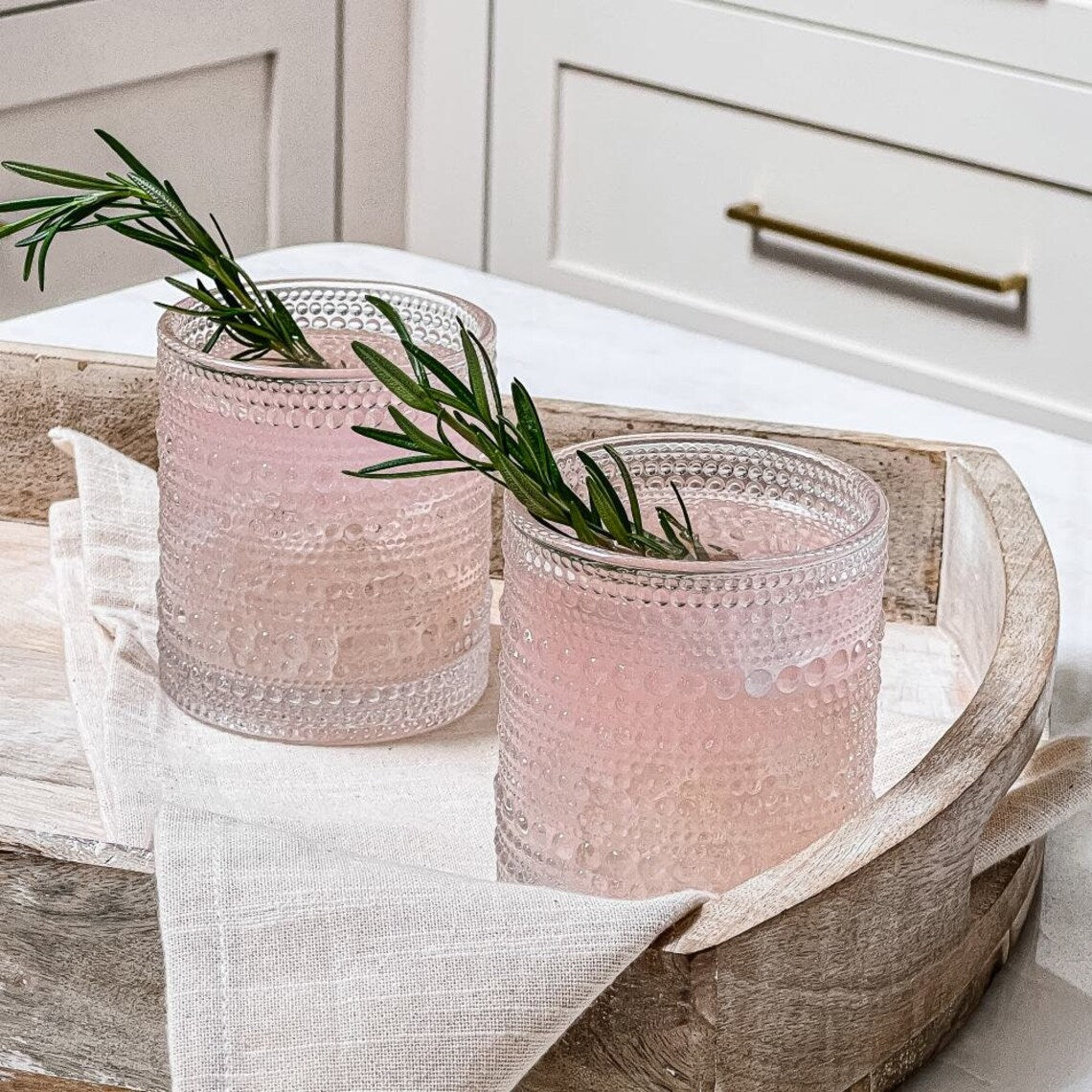 Vintage Beaded Glasses - 10oz.