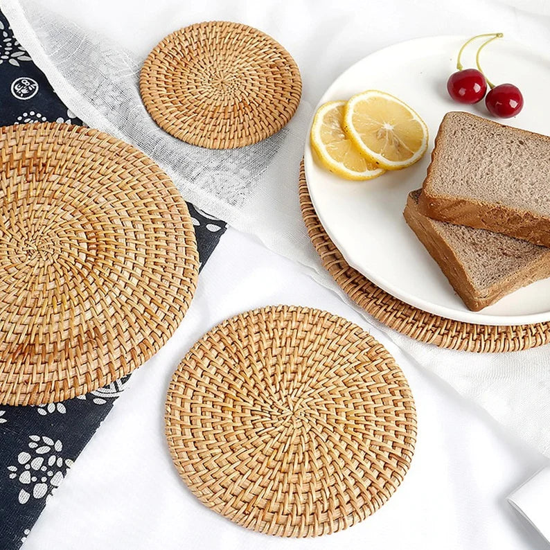 Rattan Woven coasters
