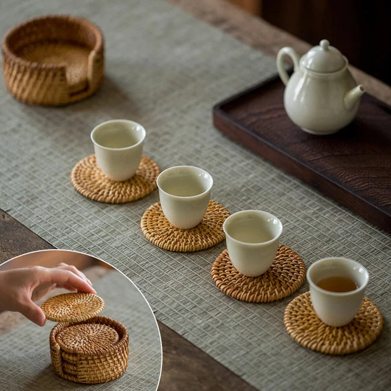 Rattan Woven coasters