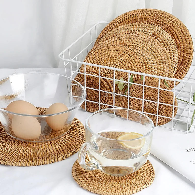 Rattan Woven coasters
