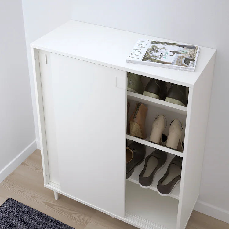 Shoe Cabinet w/ Sliding Doors