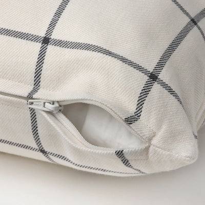 Black White Plaid Cushion