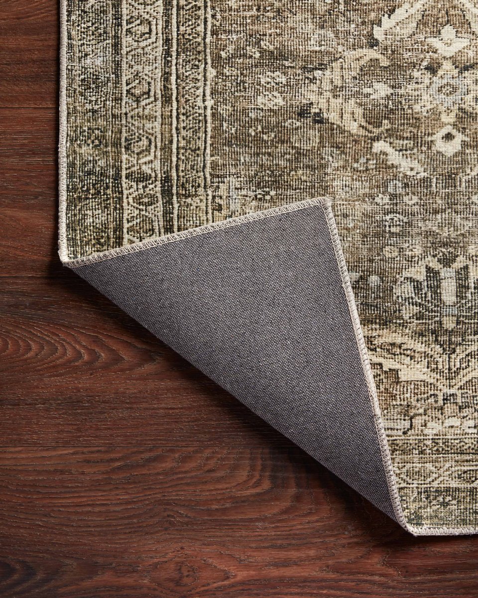 Layla Runner Rug in Antique Moss