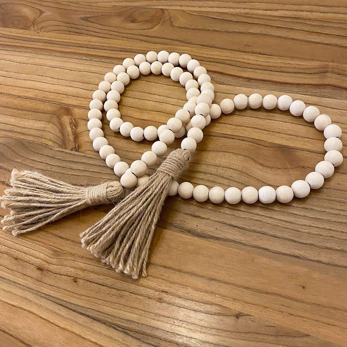60" Wood Bead Garland