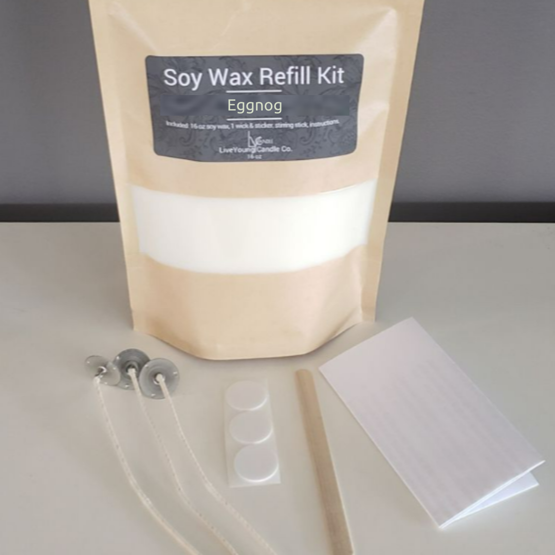 Candle Refill Kit 16 oz - Eggnog