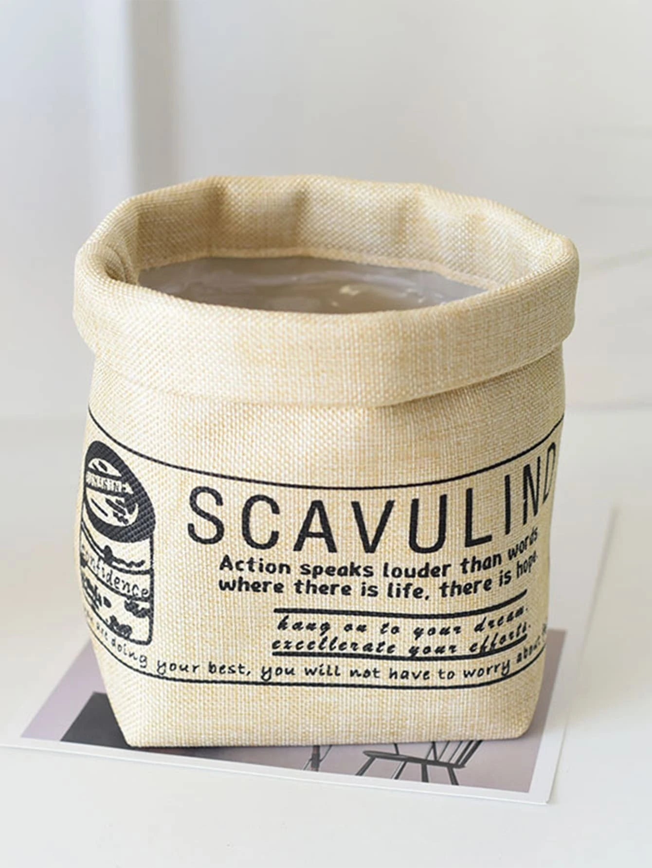 Faux Sack Planter