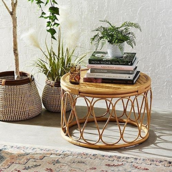 Wicker Side Table