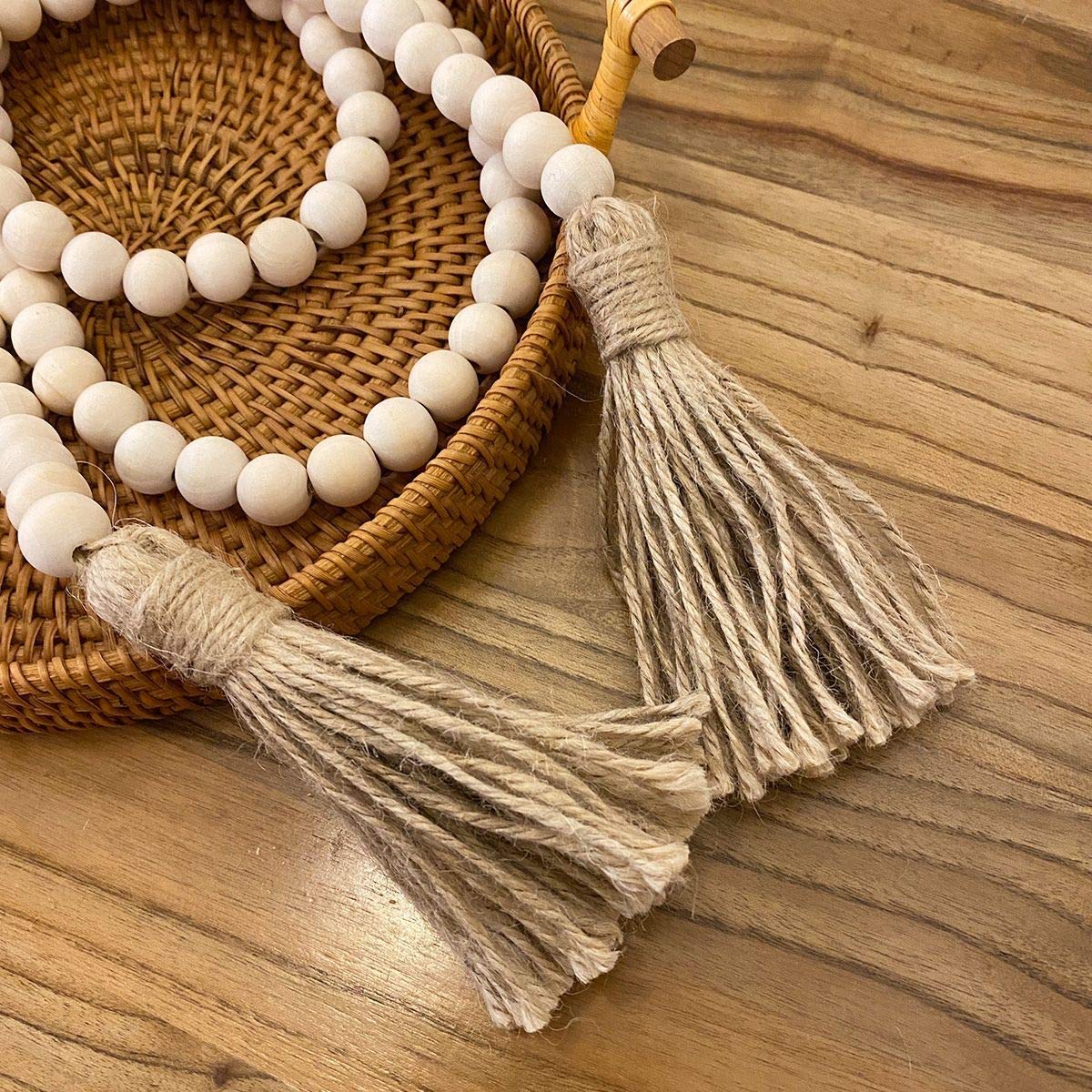60" Wood Bead Garland