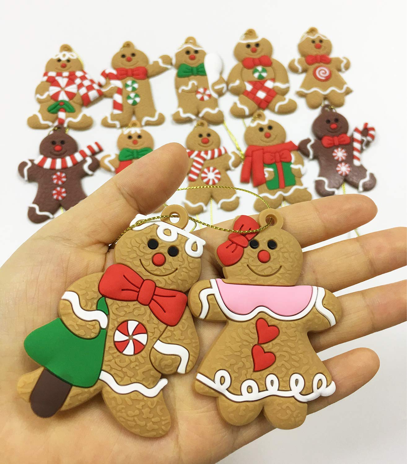 Gingerbread Christmas Tree Ornaments