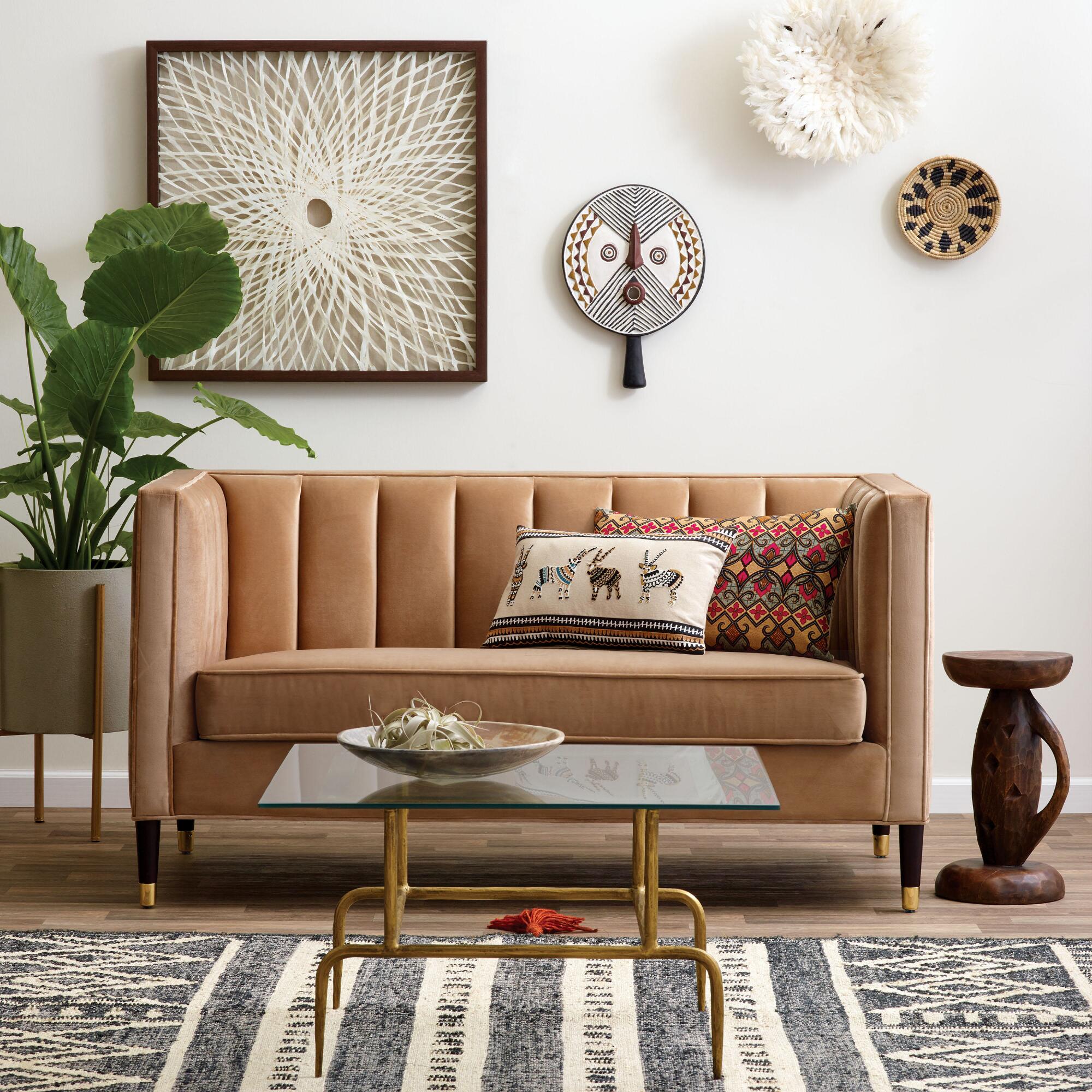 Tufted Love Seat Sofa
