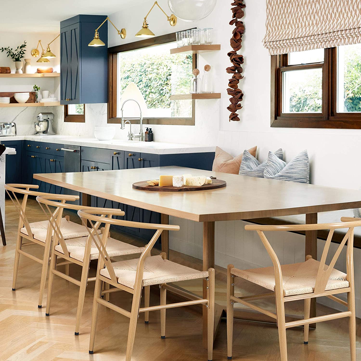 Bistro Wishbone Chairs - Set of Two