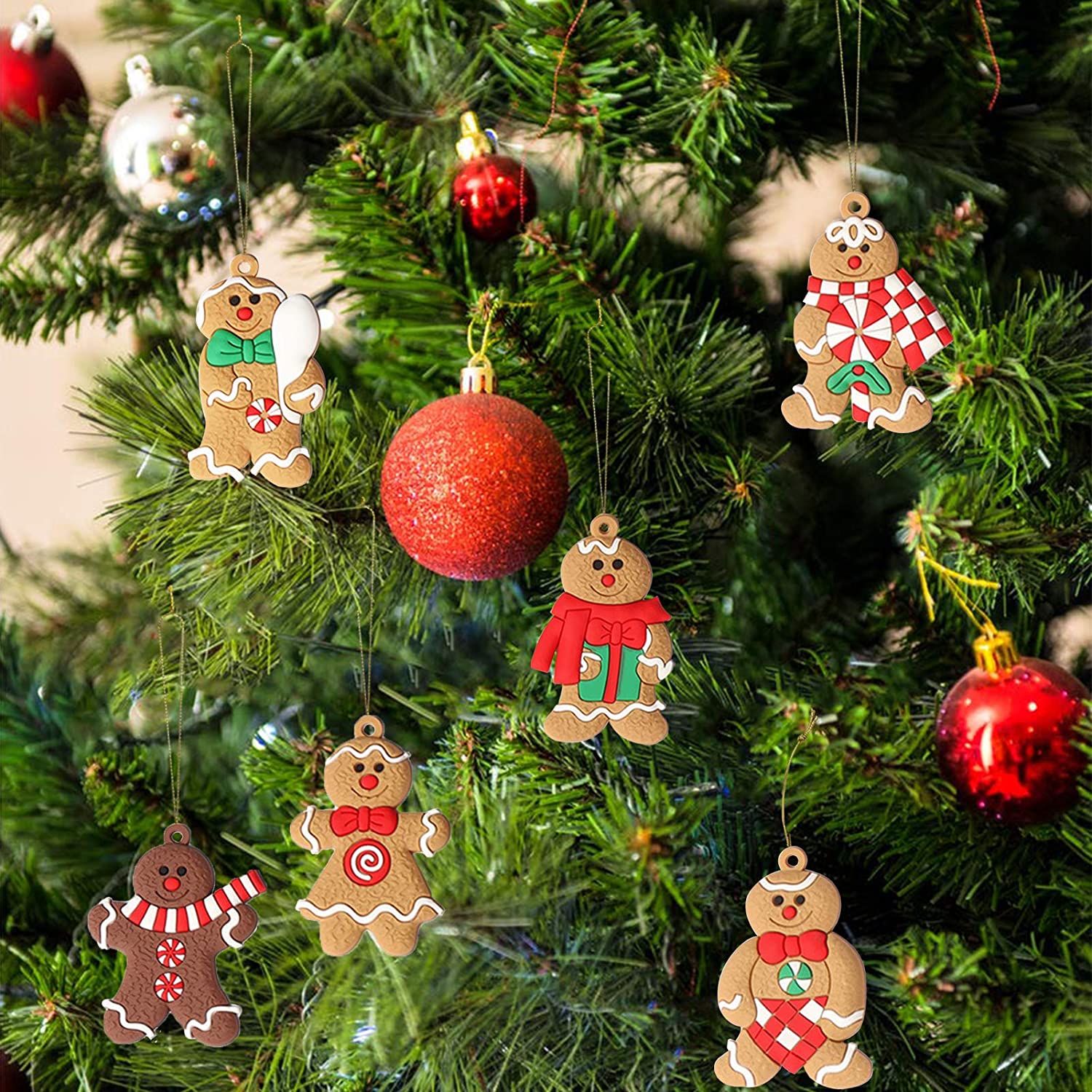Gingerbread Christmas Tree Ornaments