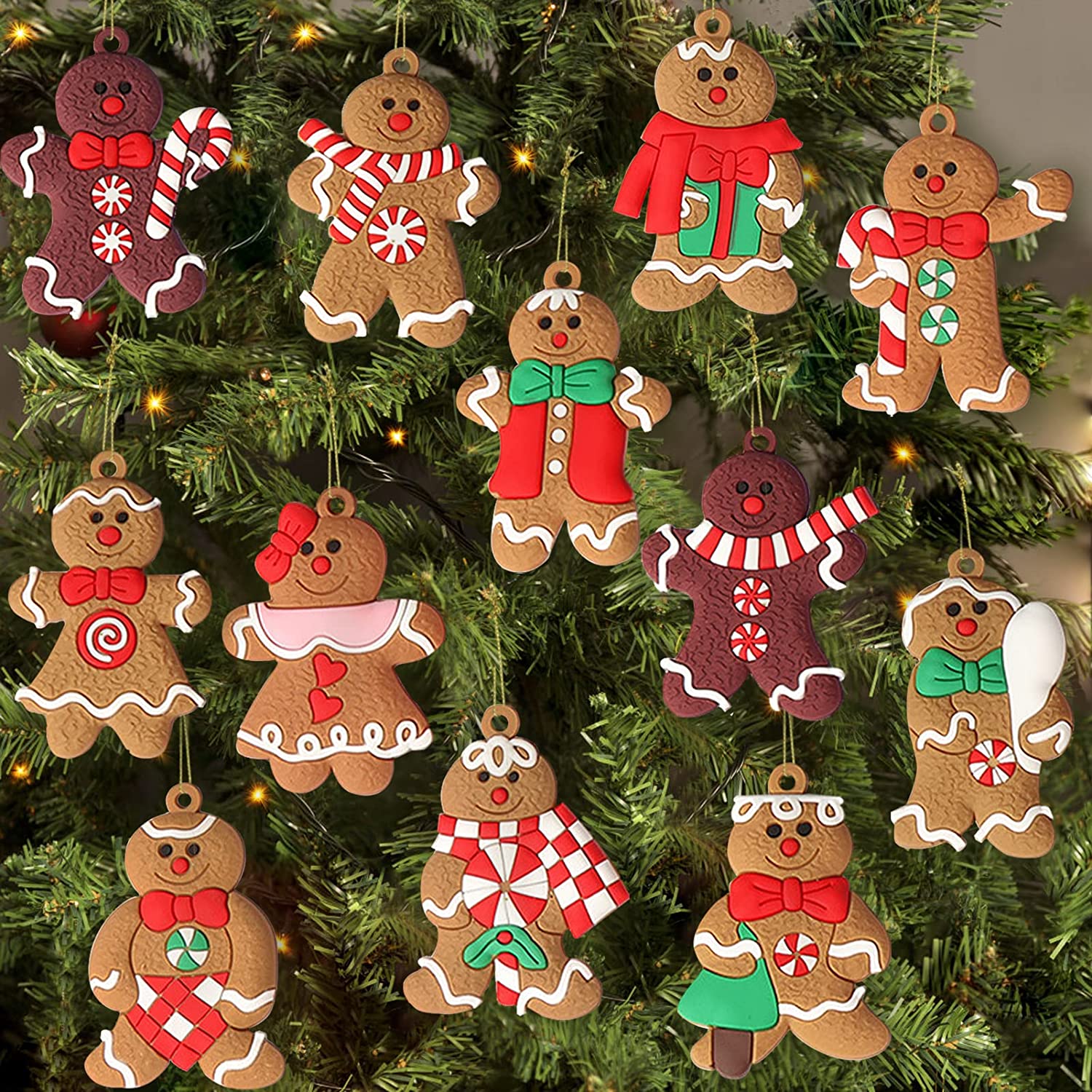 Gingerbread Christmas Tree Ornaments