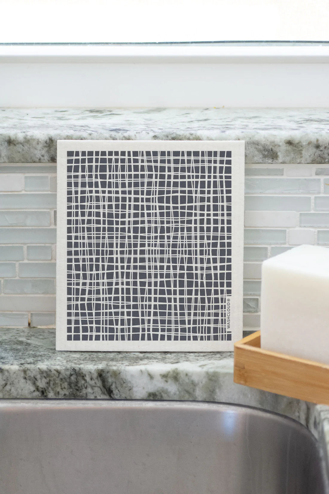 Nouveau Ink Woven Dish Washing Sponge Cloth