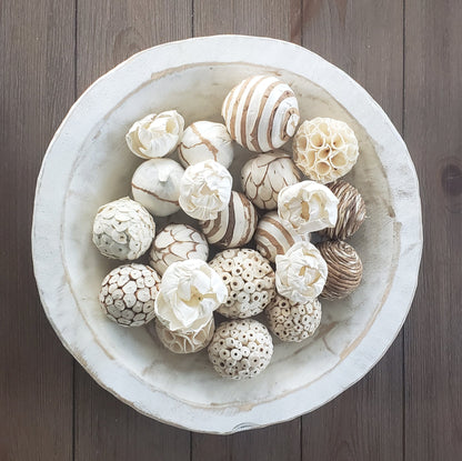 Round Wood Bowl