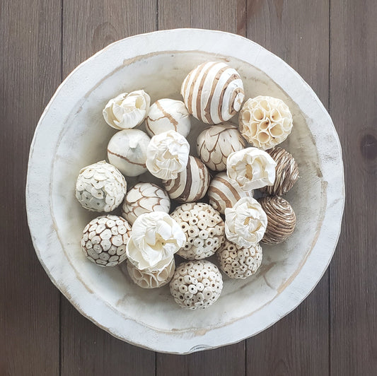 Round Wood Bowl