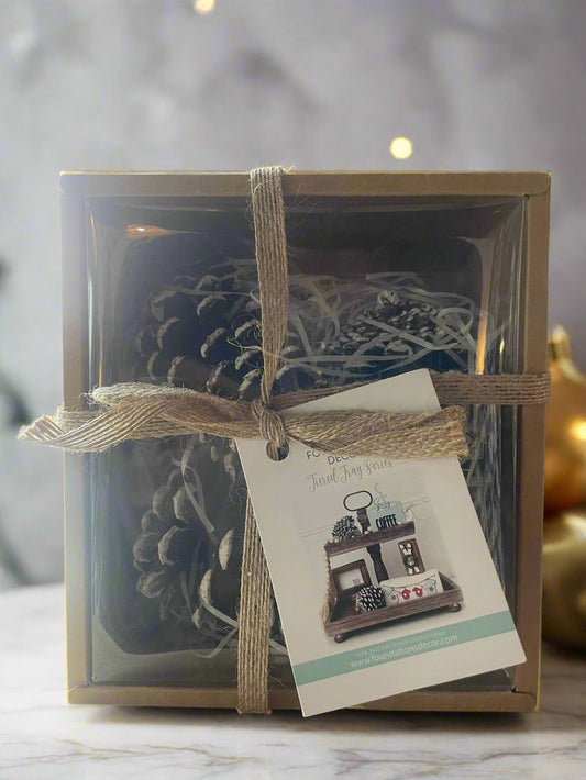 Frosted Pine Cone Giftset