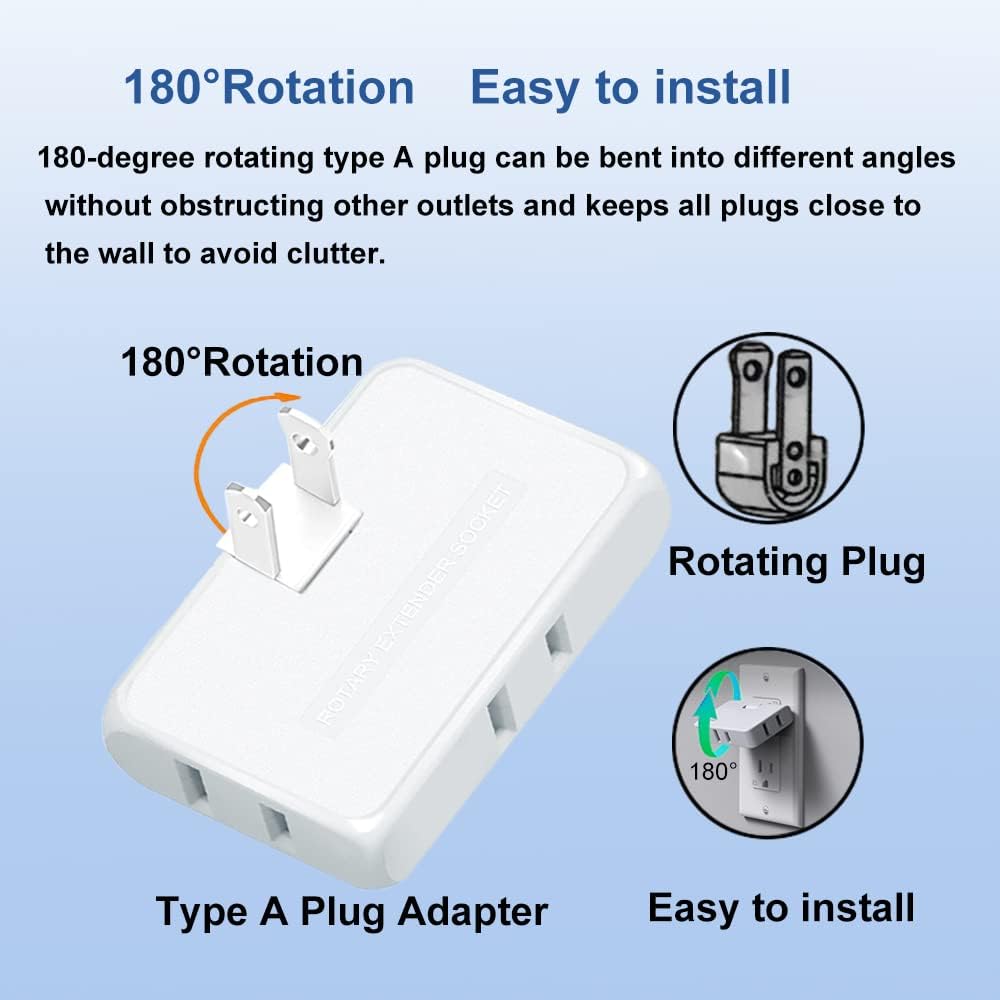 Flat Wall Outlet Extender