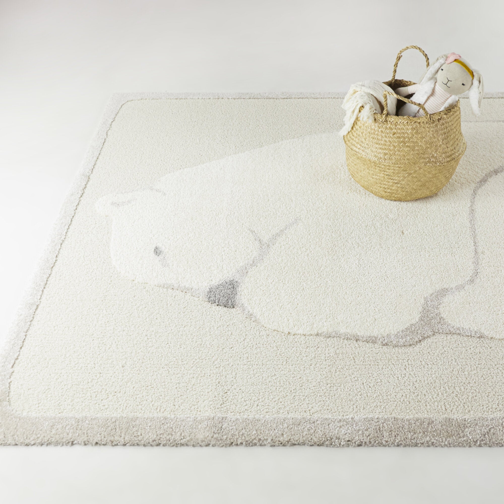 Bear in Slumber Area Rug 5'x7'