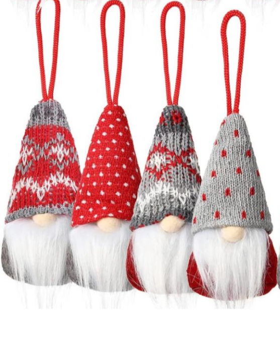 Assorted Christmas Gnome Ornaments