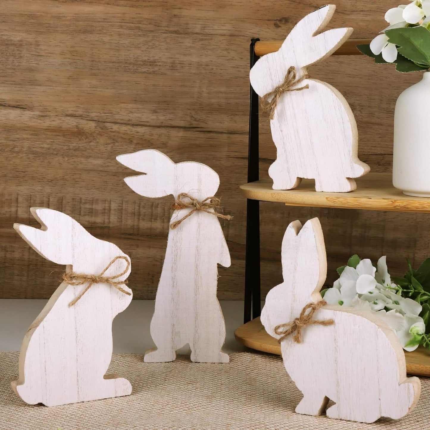 Rustic Wooden Easter Bunnies