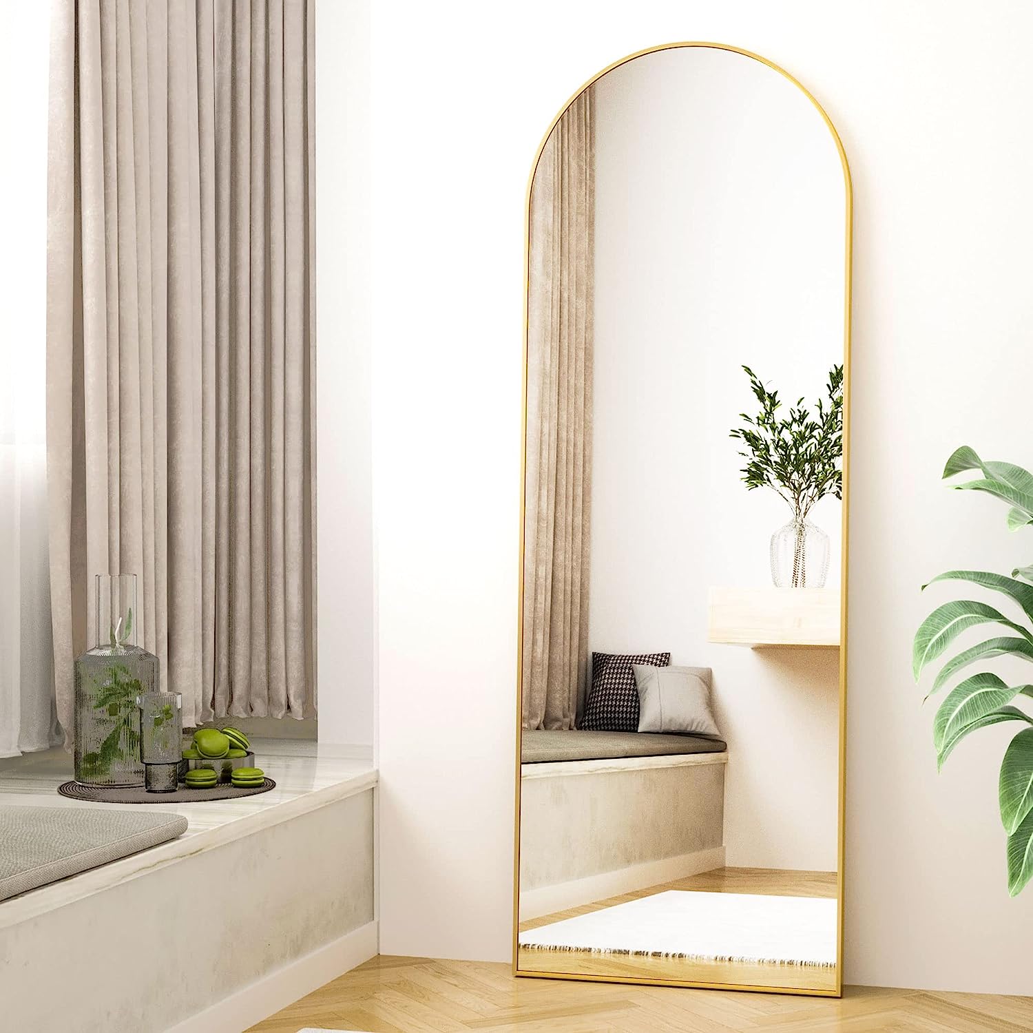 Full length Gold Arch Mirror 