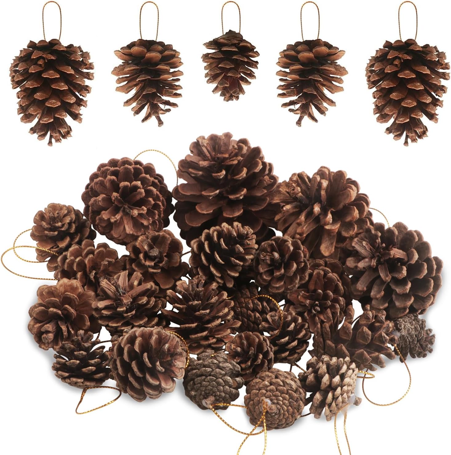 Natural Pine Cone Ornaments