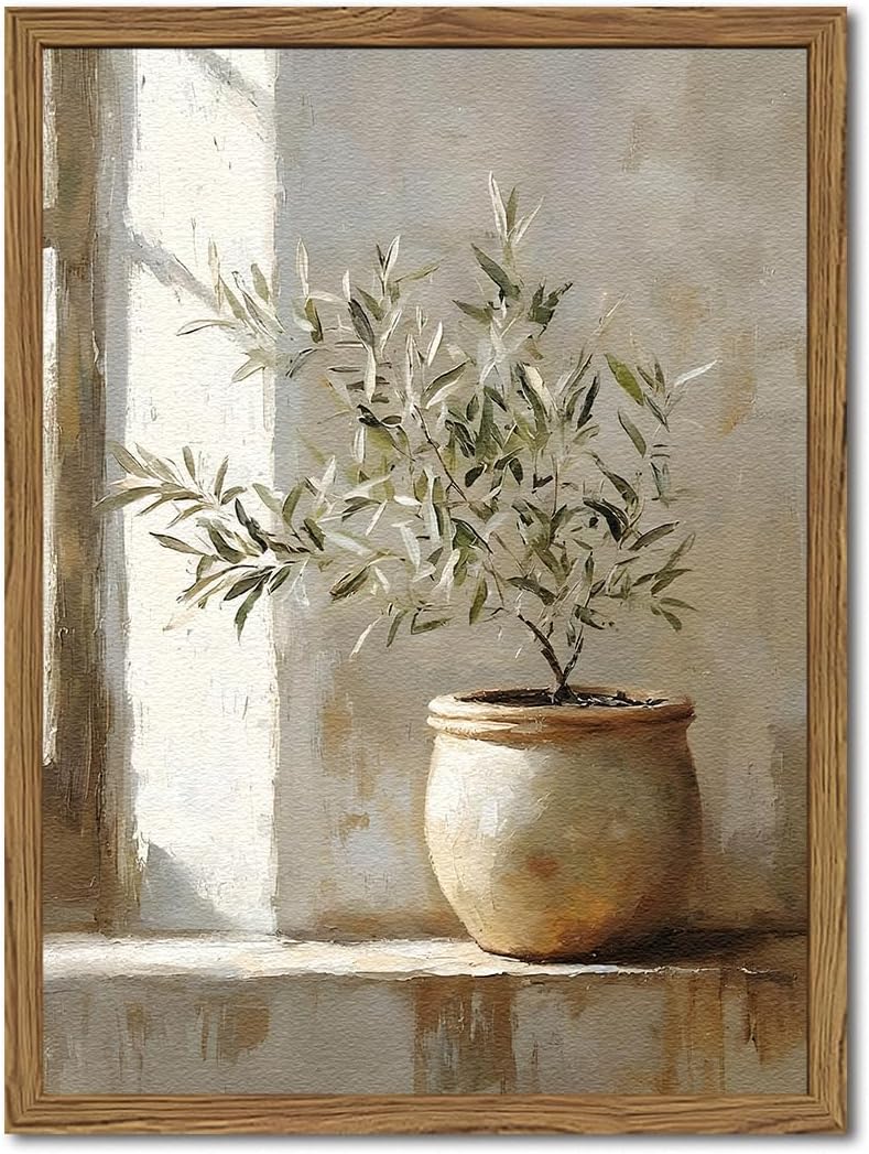 Vintage Art - Small Olive Tree