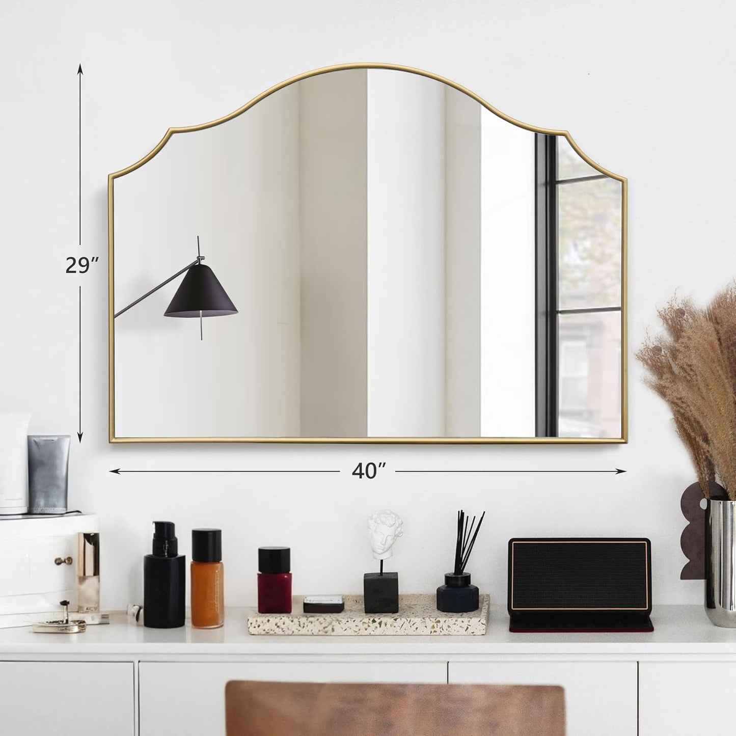 Scalloped Wall Mirror