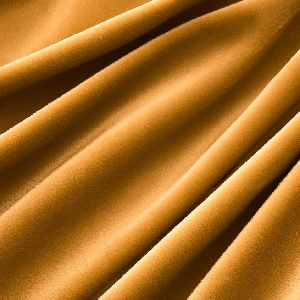 Mustard Velvet Blackout Curtain