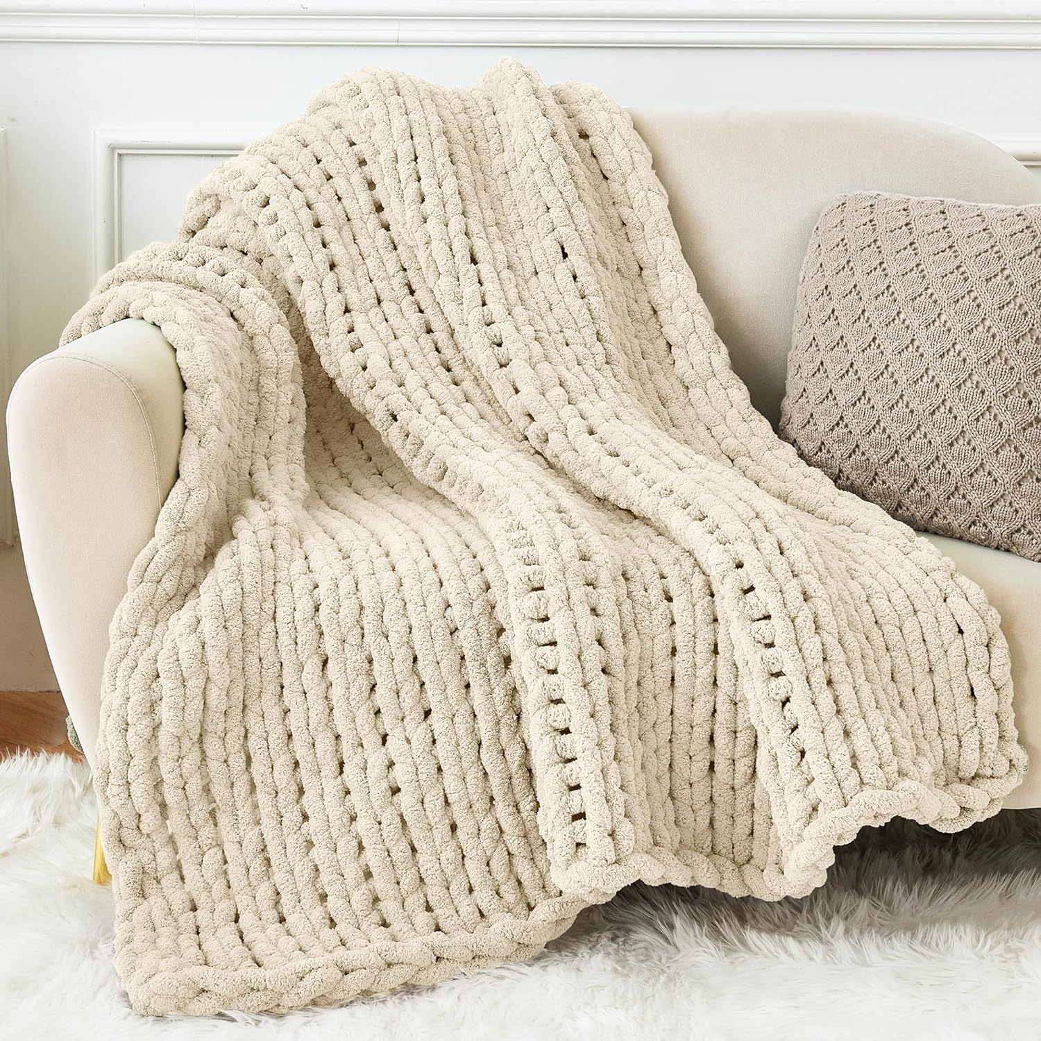 Chunky Knit Throw